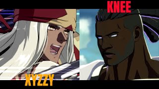 Guilty Gear Strive XYZZY Axl VS Knee Nagoriyuki High Level Gameplay [upl. by Llerryt]