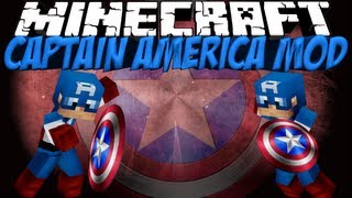 Captain America Mod Minecraft Super Hero Mod Showcase [upl. by Habeh]