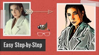 How To Turn Your Portraits Into a Cartoon With GIMP [upl. by Skvorak282]