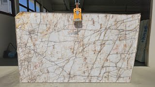 Quarzite Fior di Cristallo  The elegant crystal quartzite with colorful veins [upl. by Loma567]