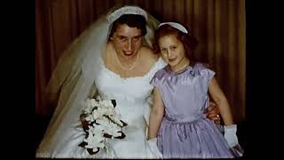 1956  Izzy Goldbaum  Adrian Tarnow Wedding  April 5 1956  reel 424 [upl. by Farrow412]