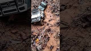 Traxxas trx6 and axial scx10iii Crawling clay canyon with HumanoidDiamondbeck [upl. by Anaeli482]