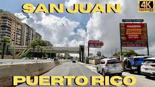 Driving San Juan Puerto Rico  Condado to Isla Verde 4K 🇵🇷 [upl. by Jillie]