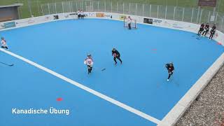 Streethockey Ballgewinn Nach Balleroberung Räume nutzen und angreifen Kanadische Übung [upl. by Warder]