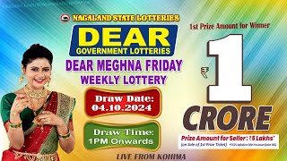 LOTTERY SAMBAD DEAR 1 PM 04102024 NAGALAND LOTTERY LIVE DEAR LOTTERY LIVE LOTTERY SAMBAD [upl. by Anirazc]