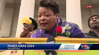 New Orleans mayor discusses success of Mardi Gras [upl. by Adnorrehs245]