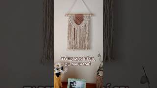 Nuevo tutorial ✨ Tapiz muy fácil de macrame diydecoracion macrametutorial macramewalldecor diy [upl. by Catha]