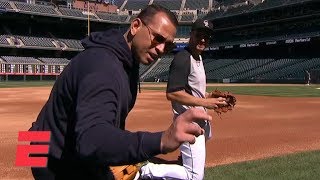 Nolan Arenado shows Alex Rodriguez why hes a Gold Glove third baseman  MLB on ESPN [upl. by Chaddie]