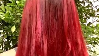 Como Fazer Luzes Vermelhas no Cabelo  Passo a Passo [upl. by Cleopatre570]