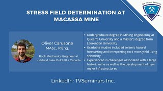 Stress Field Determination at Macassa Mine [upl. by Benedic]