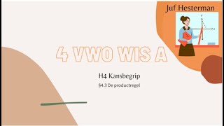 4VWIA  §43 Productregel WISKUNDEONDERWIJSOPAFSTAND LES3 [upl. by Marfe]