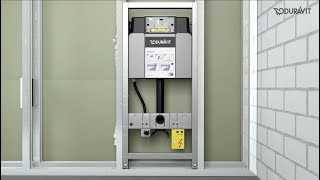 Duravit Montage DuraSystem® WC Installationselement im Trockenbau [upl. by Imaj]