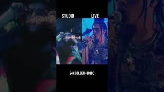 24k Golden Mood Studio version vs live performance [upl. by Amocat]