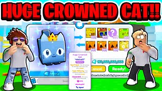 I Trade My SIGNED HUGE CROWNED CAT in Pet Simulator X INSANE CRAZY Roblox [upl. by Eiloj465]