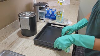 ASMR Cleaning surfaces at our Hotel Room No talking  No music asmr [upl. by Evaleen84]