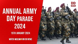 Annual Army Day Parade 2024  15th January 2024 [upl. by Alinoel473]