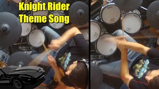 Knight Rider Theme drum cover [upl. by Shepp684]