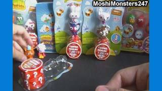 Unboxing 3 Moshi Monsters Moshlings US Figure 3Packs Opening [upl. by Yuzik377]