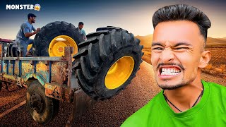 Finally Monster Tire Laga Diye❤️Guru Veer Vlogs [upl. by Jessika]