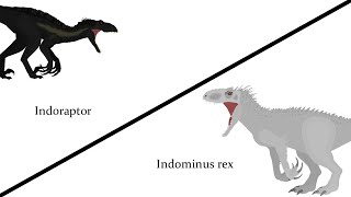 Indoraptor vs Indominus rex [upl. by Archer]