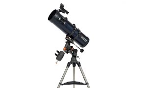 Celestron AstroMaster 130 EQ Motor Drive Telescope Black [upl. by Grunberg]