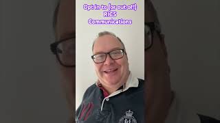 howto opt in to or out of RICS journals amp communication youtubeshorts realestate construction [upl. by Akcirred]