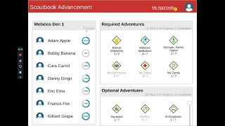 Scoutbook Advancement Prototype [upl. by Aina]