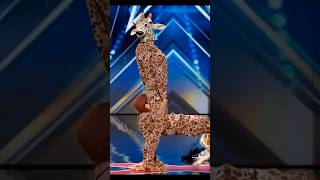 Man performer transformed into a giraffe on AGT Americas Got Talent americagottalent magic [upl. by Nerrol773]