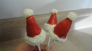 Santa Hat Cake Pops [upl. by Lorn]