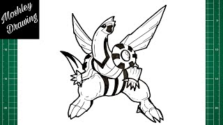 How to Draw Palkia  Legendary Pokemon [upl. by Noet]