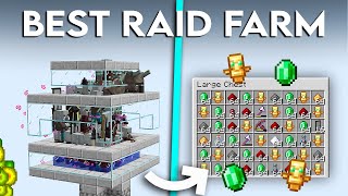 Minecraft BEST Raid Farm  2500 Emerald Per Hour  Raid Farm Tutorial 121 [upl. by Ahtekal]