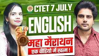 CTET 7 JULY 2024 ENGLISH MARATHON by Sachin Academy live 11am [upl. by Duester]