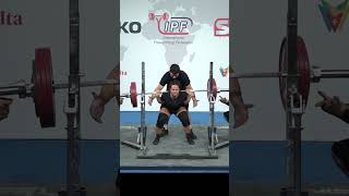 World SubJunior Record Squat classic with 198 kg by Rebekka Reinert GER in 84kg class [upl. by Monjan977]