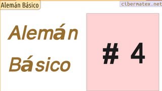 Aprende alemán Curso Básico Lección 4 [upl. by Euqinim]