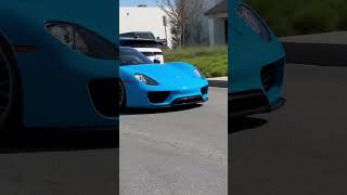 Loud Porsche 918 Mexico Blue Boden Autohaus automobile porsche 918 porsche918 exhaust [upl. by Yelnoc366]