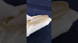 Van Cleef amp Arpels Perlee Diamonds 1 Row 18k Yellow Gold Bangle Bracelet luxuryjewels [upl. by Galliett]