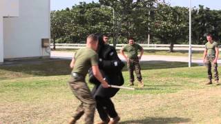 Military Policemen conduct OC training [upl. by Ailb964]