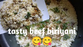 Tasty beef biriyani recipe 😋😋 [upl. by Azriel904]