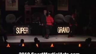 Kristen McCord v Lauren Ferguson  Wm Featherwgt Continuous Sparring N109 2009 NBL Supergrands [upl. by Neyuq]