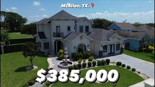 MCALLEN TX  385000  4 BEDS  2 FLEX ROOMS  2995 SQ FT LIV  OUTDOOR KITCHEN  CONVERTED GARAGE [upl. by Ynnaej]