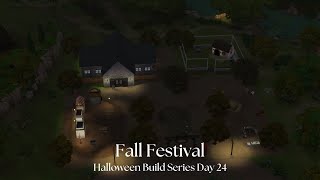 Fall Festival  Sims 4 Speed Build  Halloween Build Series Day 23 [upl. by Yearwood]