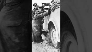 Erwin Rommel The Desert Fox helps to push his staff car in North Africa 1941 ytshort ww2 [upl. by Jacinta]