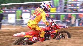 MXGP Lommel 2023  Febvre Prado amp Coldenhoff Battling for the Win [upl. by Hayton870]