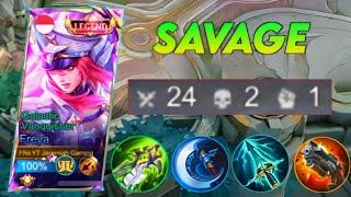 FREYA USERS TRY THIS ONE HIT DELETE BUILD🔥  MUST TRY  FREYA BEST BUILD 2024  MLBB [upl. by Schertz]