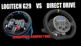 LOGITECH G29 VS DIRECT DRIVE QUE TANTO HACE LA DIFERENCIA UN VOLANTE EN EL SIMRACING  TIEMPOS 2024 [upl. by Neroc]