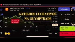 Gráfico de Linhas Gatilhos Lucrativos na OlympTrade  OPÇÕES BINÁRIAS [upl. by Certie]