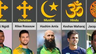 Religion of South African Cricketers  Hindu 🕉️ Christian ✝️ Muslim ☪️ [upl. by Gibun]