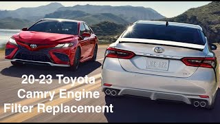 20182023 Toyota Camry Engine Air Filter Replacement How To [upl. by Araminta]