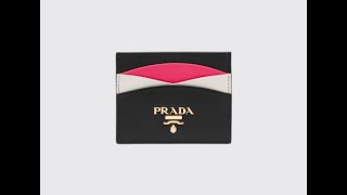 PRADA Saffiano Leather Card Holder 1MC025 ZLP F061H [upl. by Eitsyrhc20]