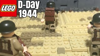 Allied Invasion of Omaha Beach DDay June 6 1944 Lego WWII MOC [upl. by Kanter]